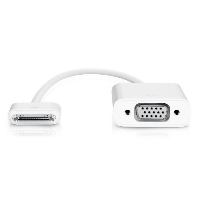 Адаптер и кабель Apple Dock Connector to VGA для iPad 