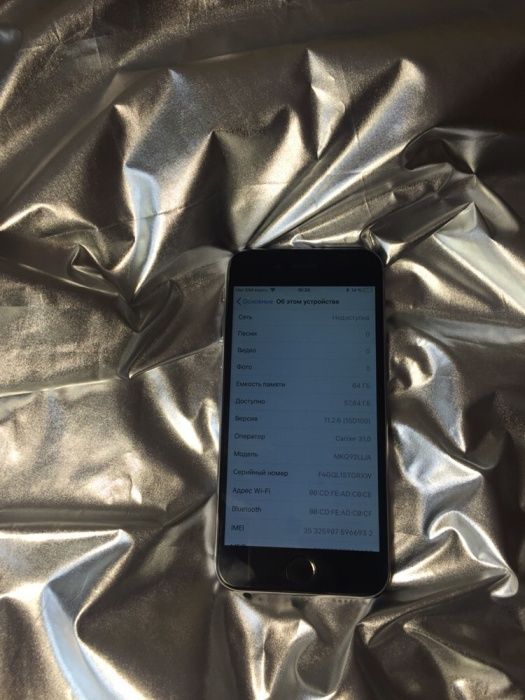 IPhone 6S 64gb space gray neverlock 