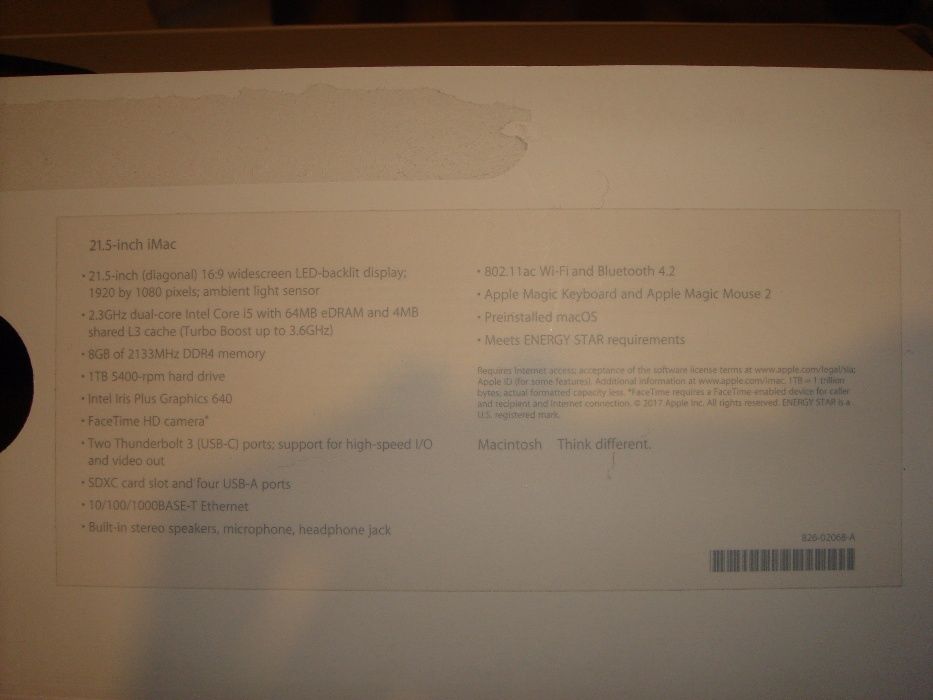Apple iMac 21.5-inch, 2017 