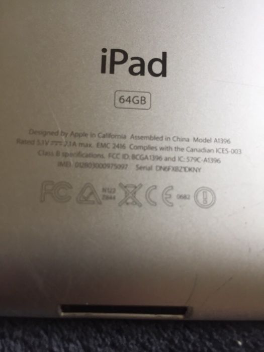 IPad 2 , 64 g +3G Wi-Fi 
