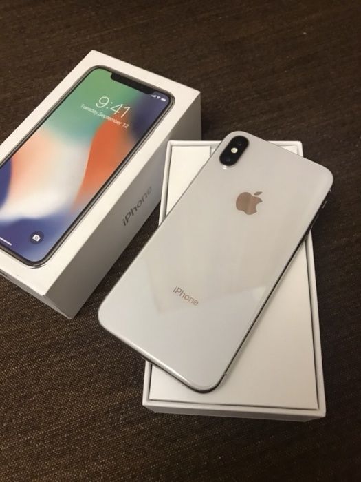 IPhone X Silver 64 Gb Neverlock,на гарантии 