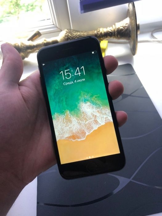 Iphone 7 128 gb как новый black never lock 