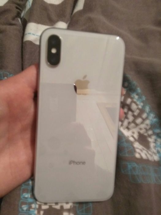 Iphone X 256 silver полный комплект в идеале 