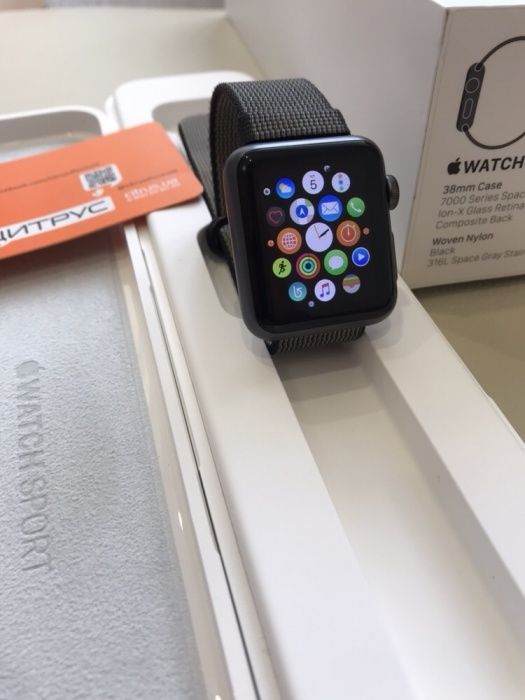 Apple Watch 1 series 38mm Aluminum Space Gray Часы