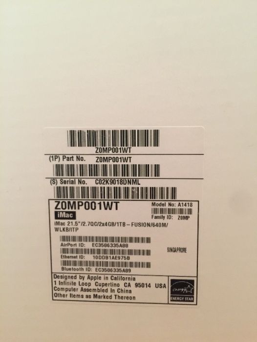 Продам iMac 21
