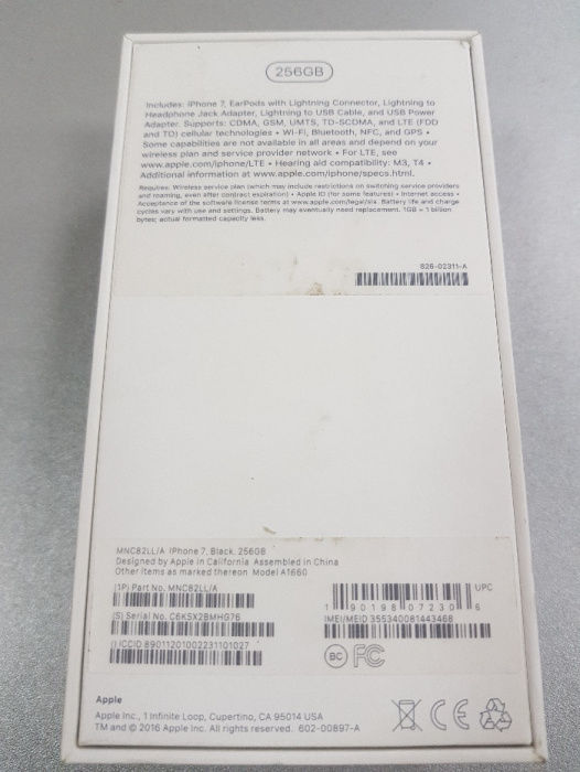 Apple IPhone 7 256 GB Jet black 