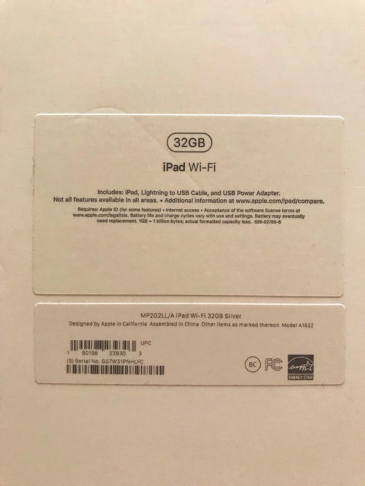 Продам iPad 2017 WiFi 