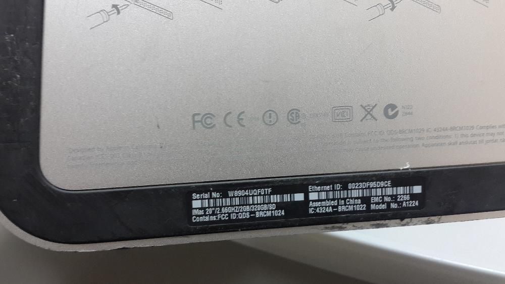 Моноблок Apple iMAC All In One A1224 20