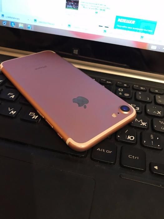 Apple Iphone Айфон 7 128 Gb Rose Gold Оригинал Neverlock 450$