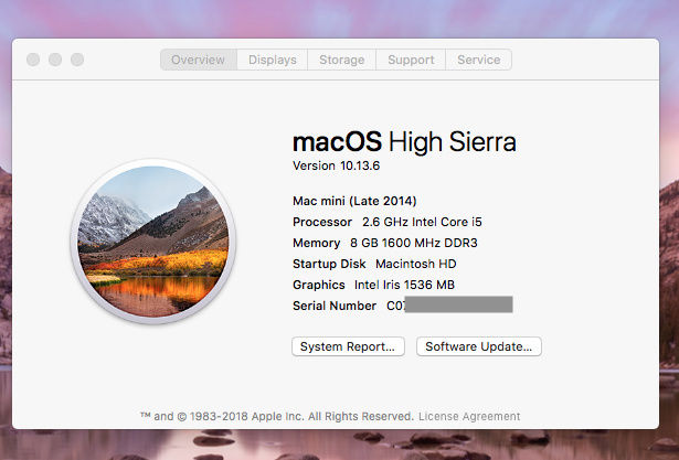 Apple Mac mini 2014 (MGEN2)