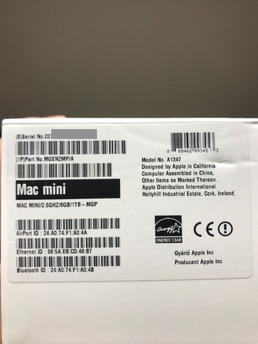 Apple Mac mini 2014 (MGEN2)