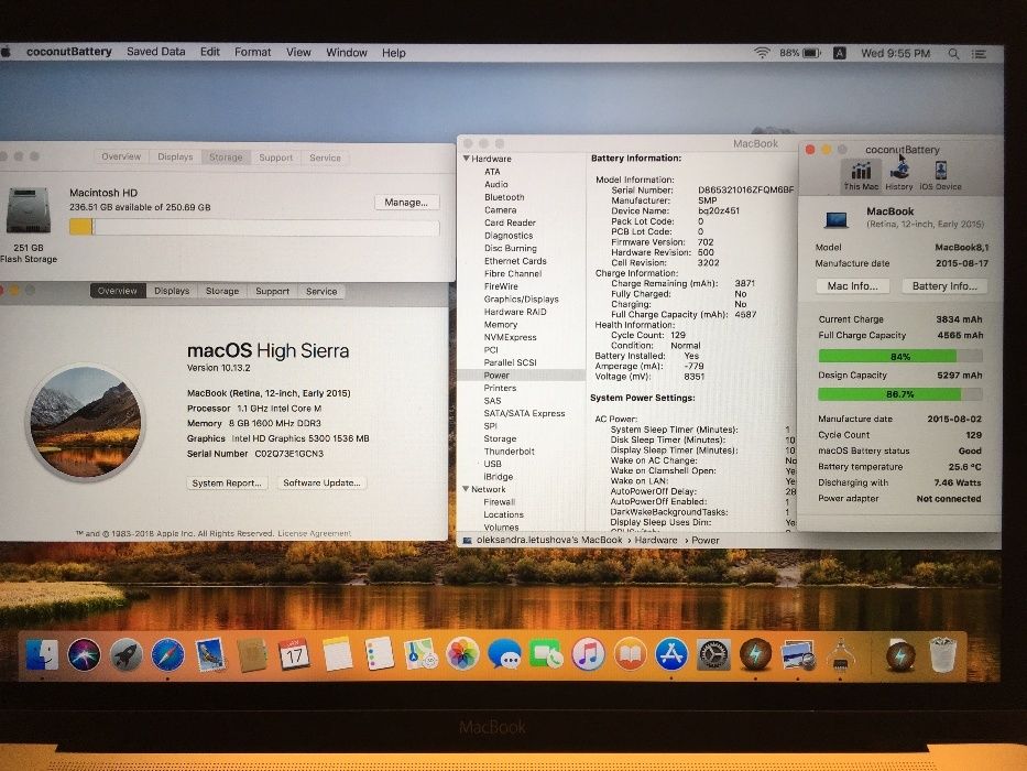 Apple MacBook 12 Early 2015 8GB/256GB Space Gray ИДЕАЛ ноутбук макбук