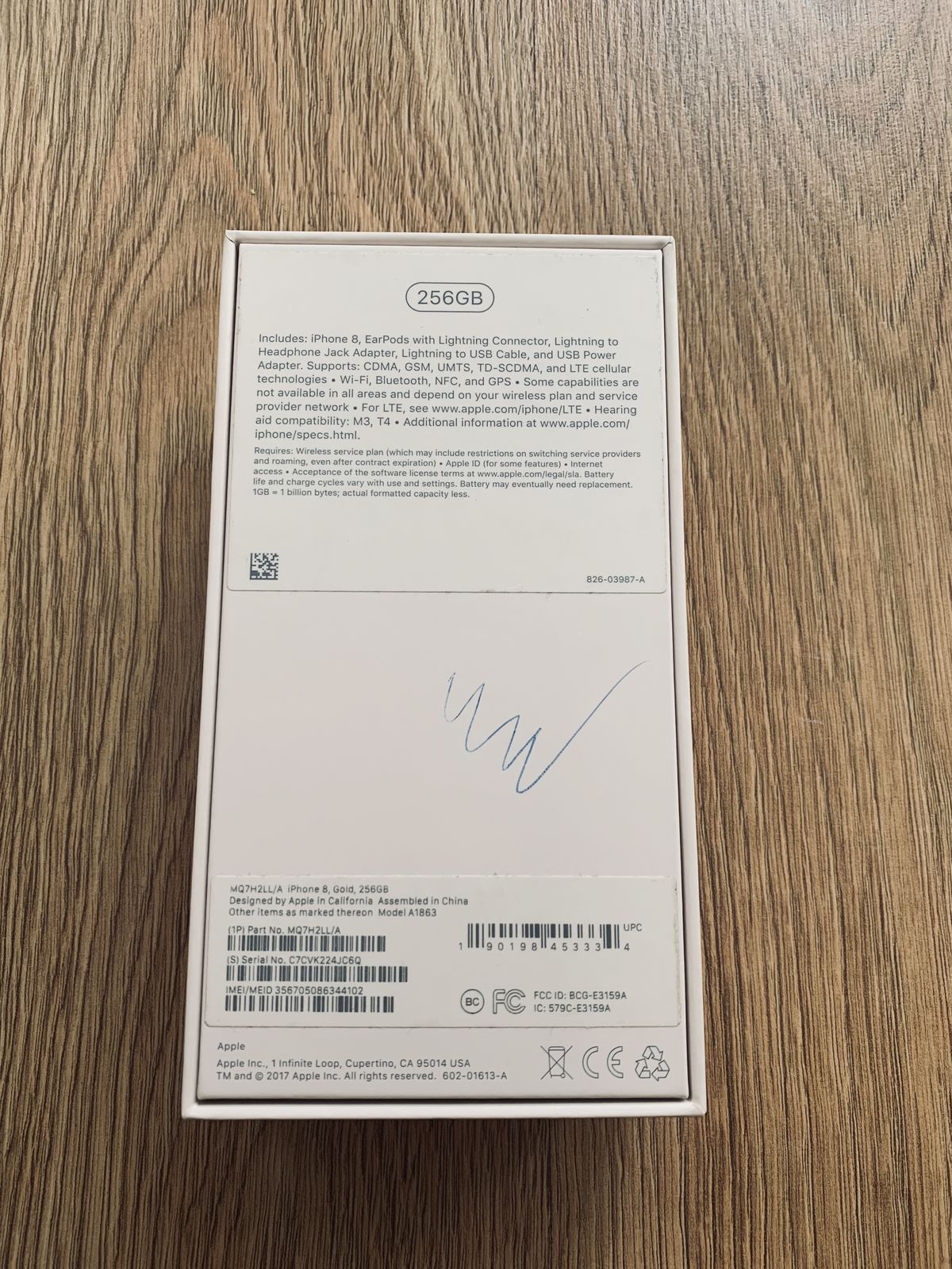 Айфон 8, iPhone 8 Neverlock, Gold, 256 GB, Apple
