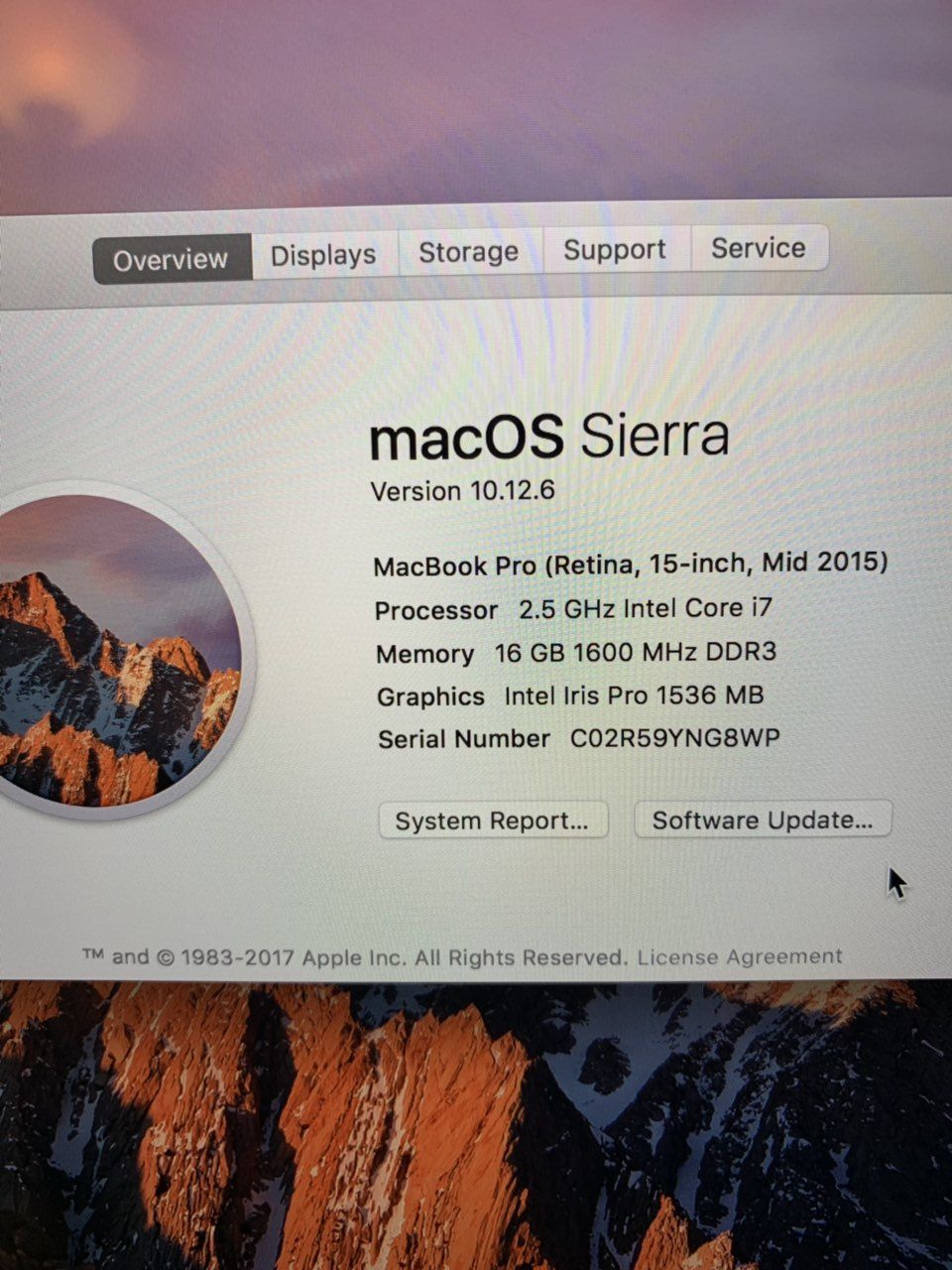 MacBook Pro 2015 15