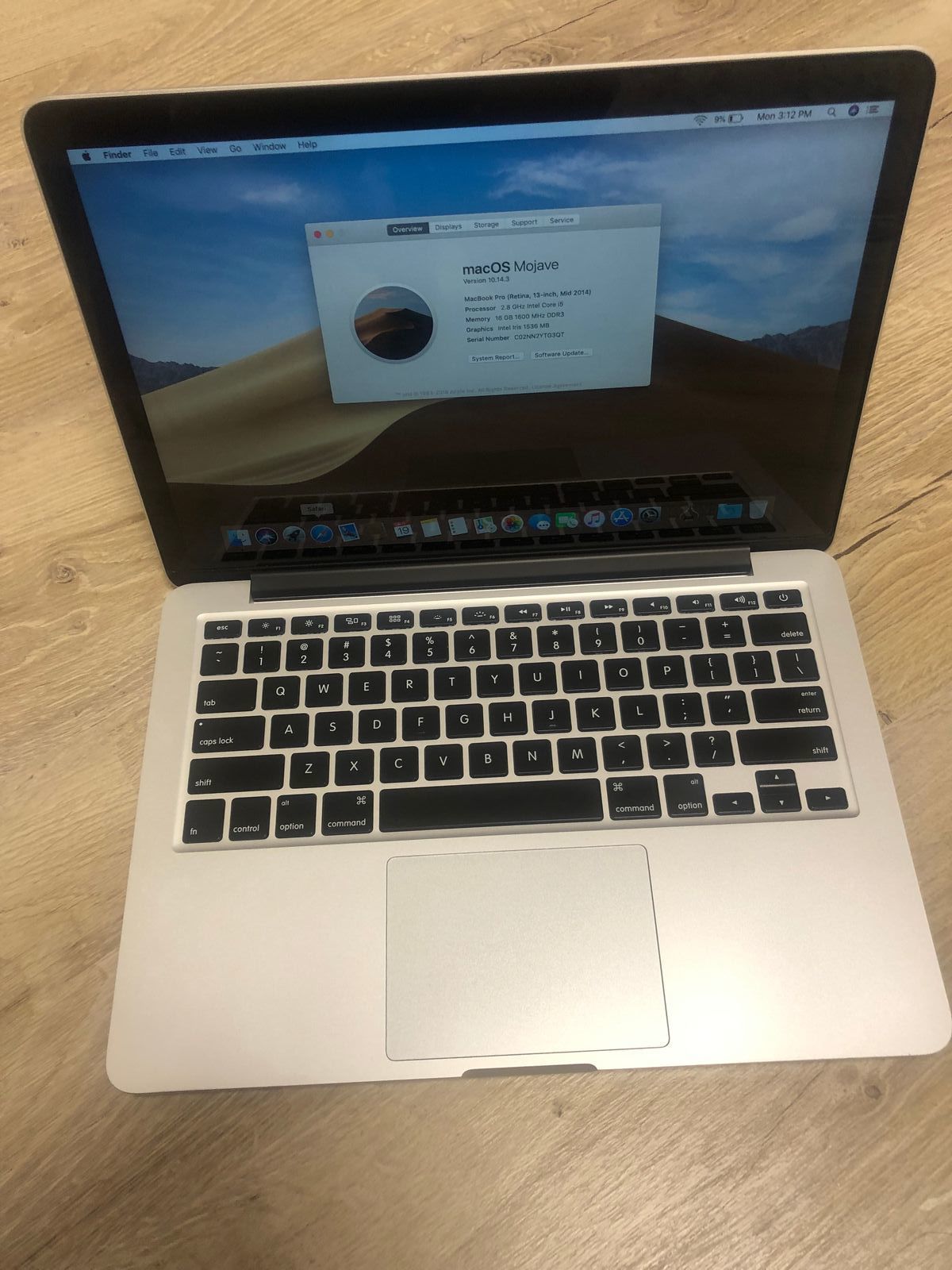 MacBook Pro 13 2014 i5-2,8/16 оперативки/ссд 128гб ГАРАНТИЯ!