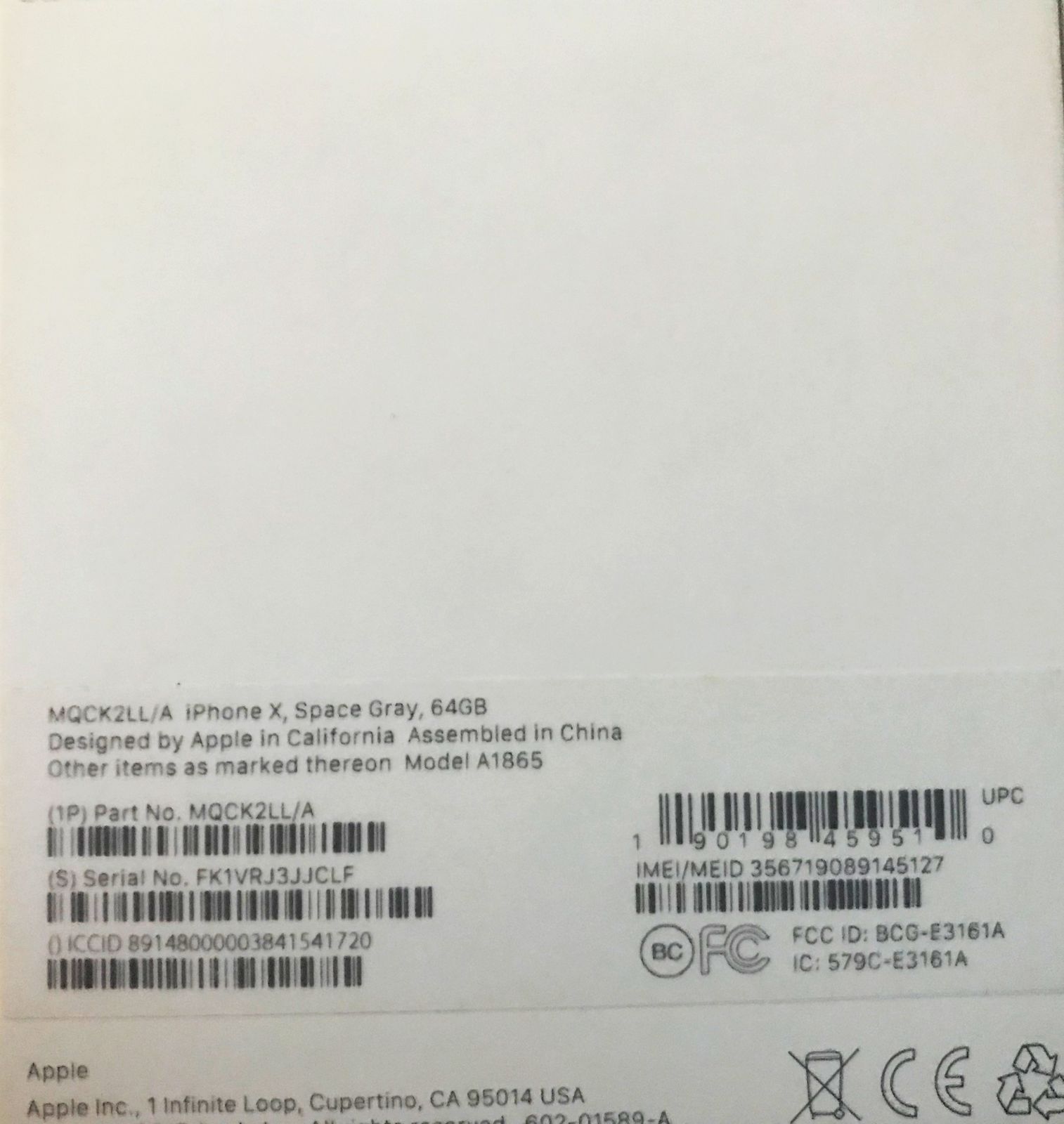 Apple iPhone X 64Gb Space Grey НОВЫЙ!!! АЙФОН
