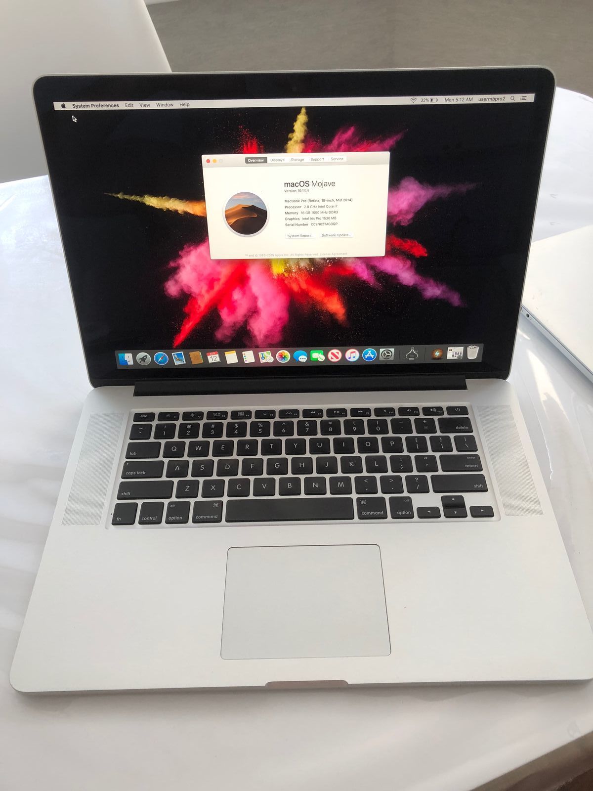 Macbook pro 15 2014 i7-2,8/16 ram/ssd 128-512/ 2 видеокарты!Самый топ