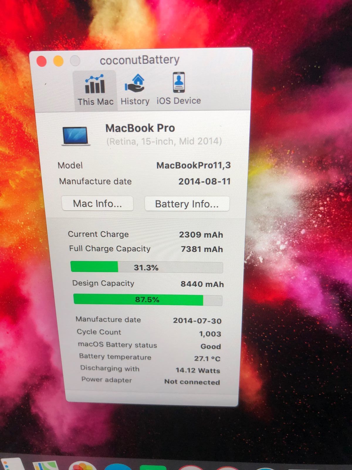 Macbook pro 15 2014 i7-2,8/16 ram/ssd 128-512/ 2 видеокарты!Самый топ