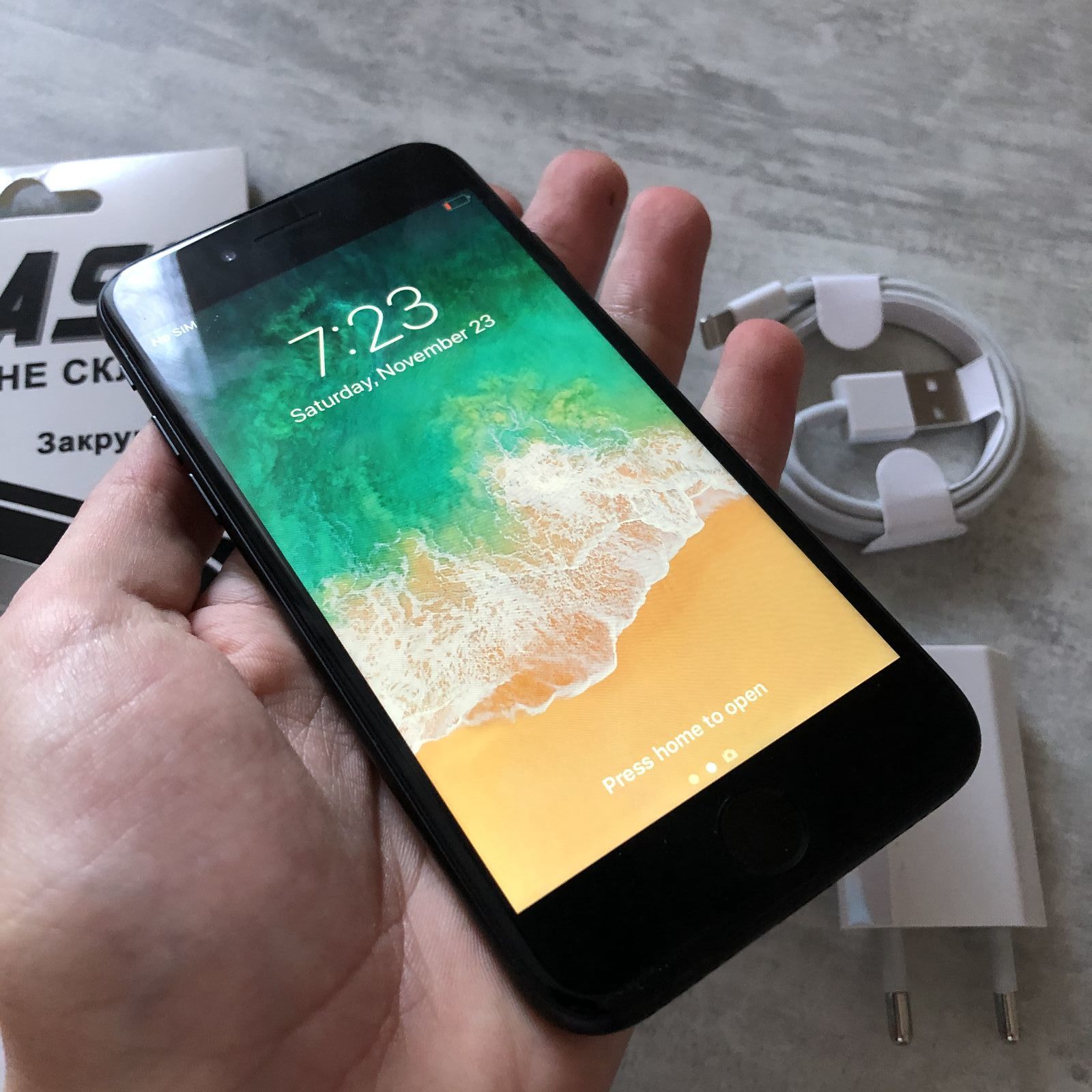 iPhone 7 128GB Black Matte Neverlock Стан: 9/10