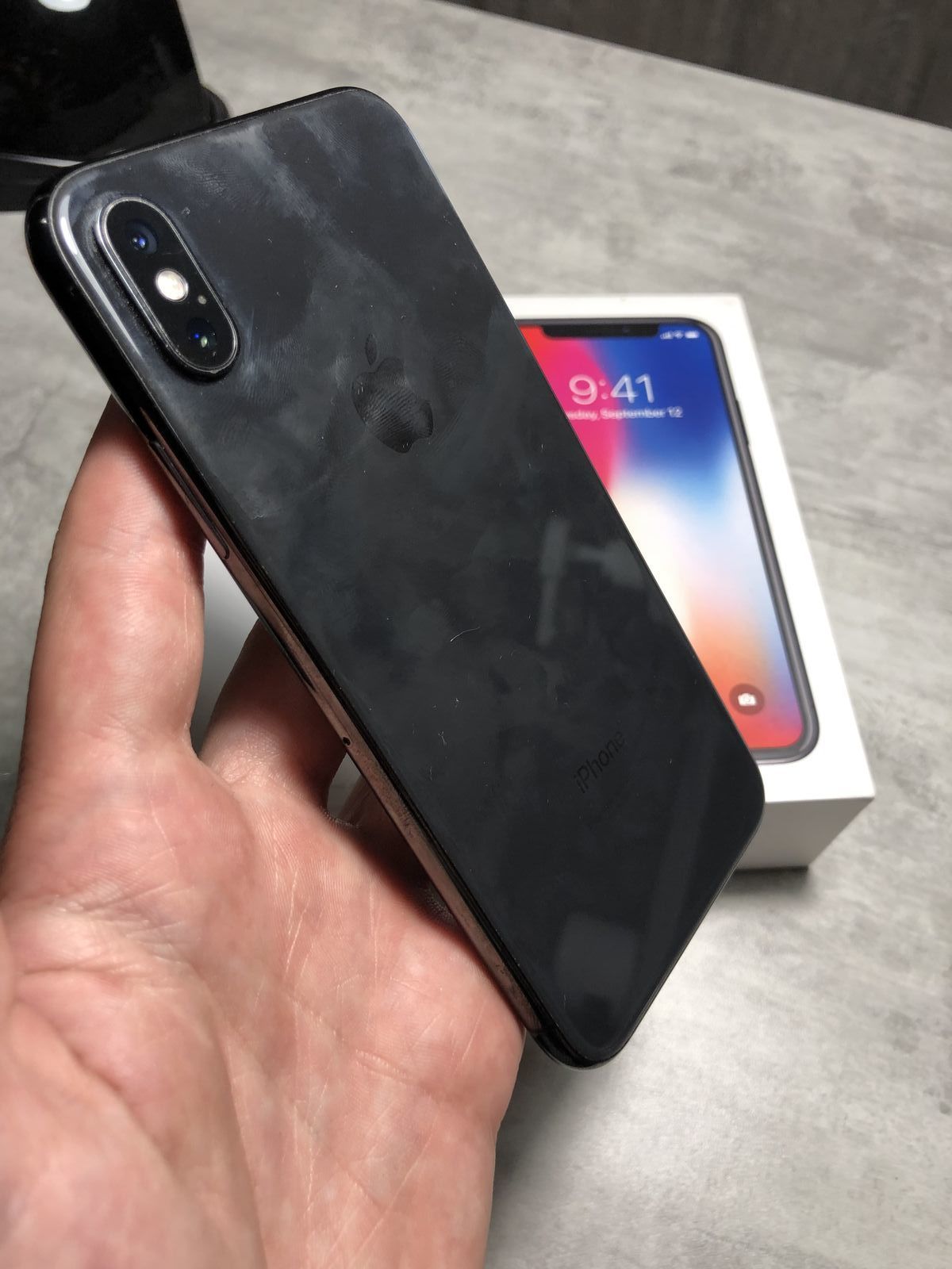 iPhone X 64GB Black Neverlock 9/10