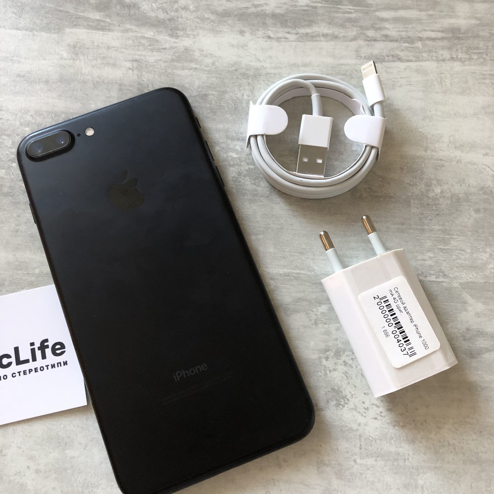 iPhone 7Plus 32Gb Black Matte Neverlock 9/10