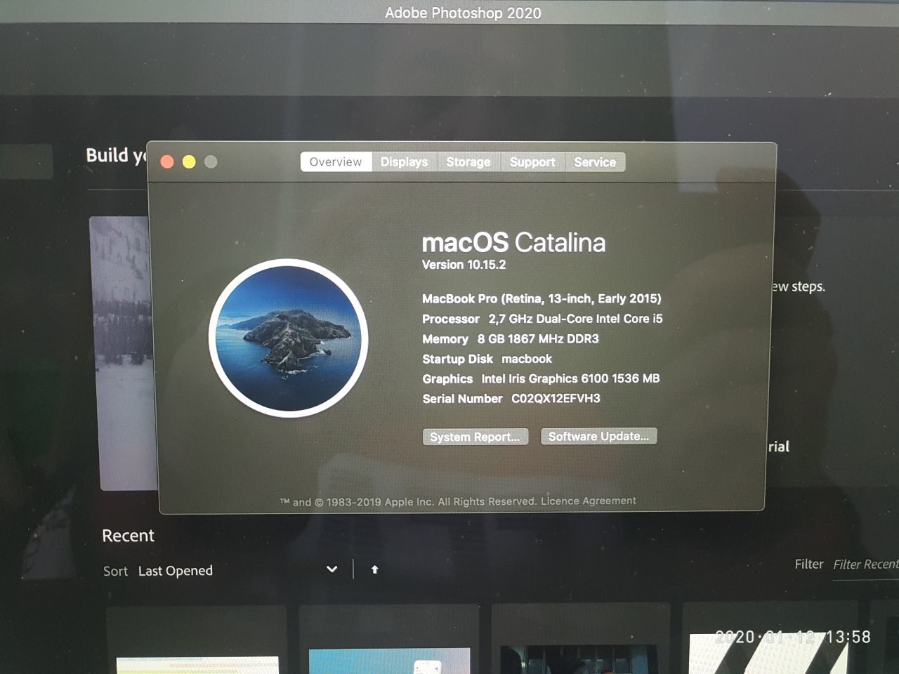 MacBook Pro 2015 13 дюймов 8Gb 128 Gb SSD (модель MF 839)