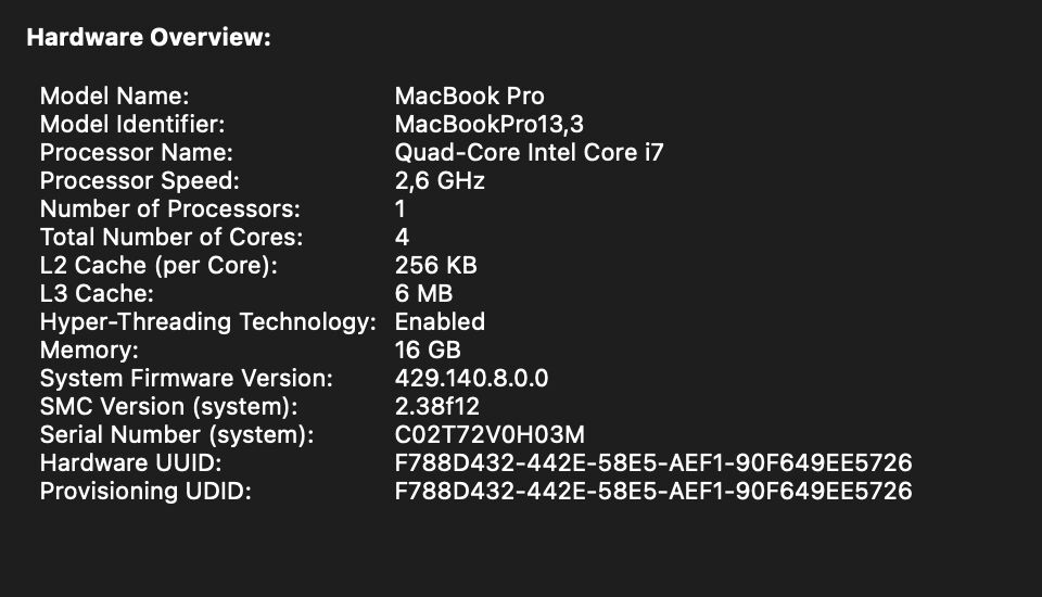 MacBook Pro (15-inch, 2016)/Touch Bar/retina/ i7 / 16 GB / 500 GB